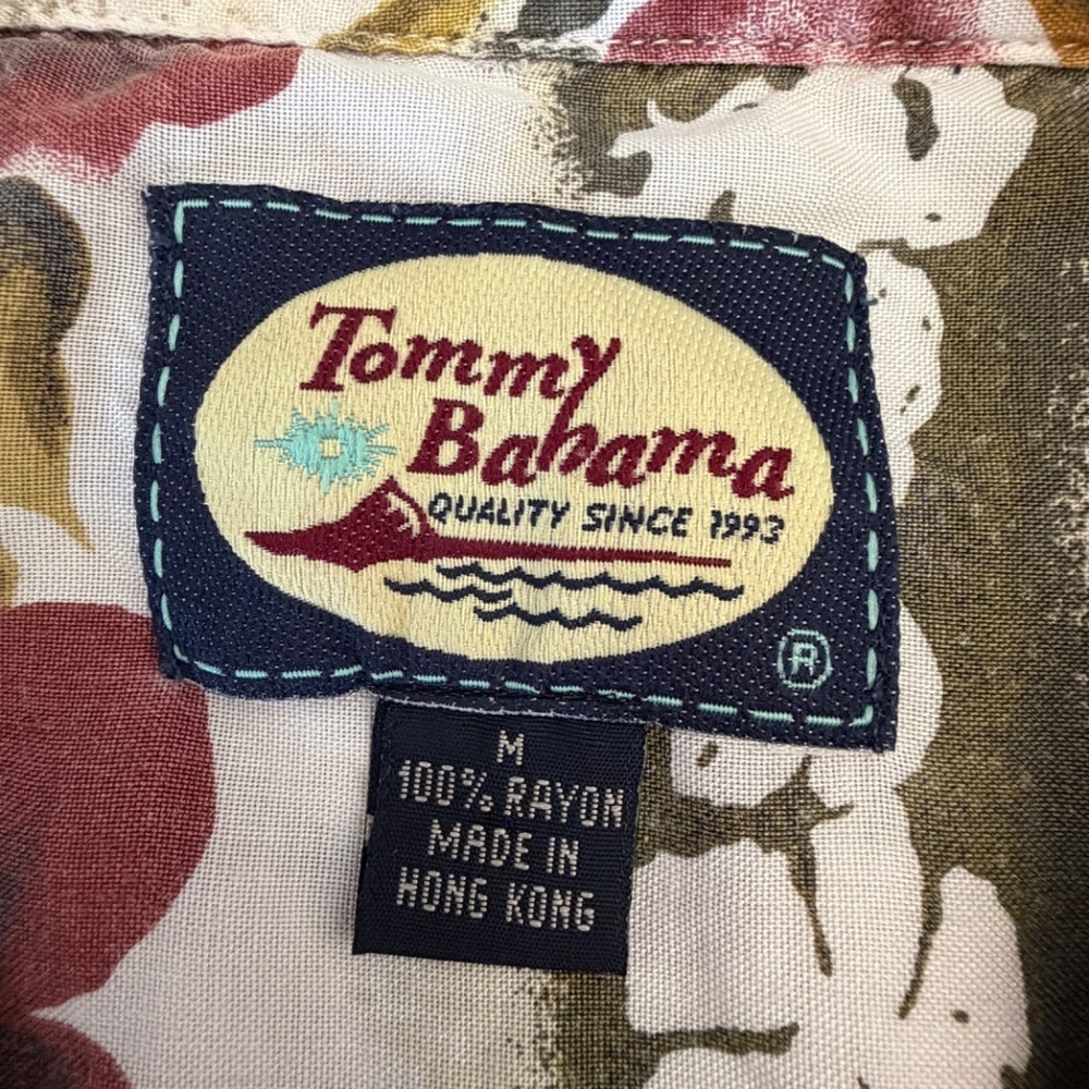 Vintage Tommy Bahama Oversized Relaxed Fit Camp Floral, Beach, Size Medium - Picture 9 of 14